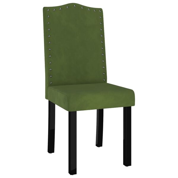 vidaXL Chaises &agrave; manger lot de 6 vert fonc&eacute; velours