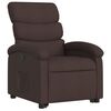 vidaXL Fauteuil inclinable marron fonc&eacute; tissu