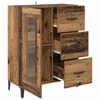 vidaXL Buffet Bois Ancien 69,5 x 34 x 90 cm Bois d'ing&eacute;nierie et fer
