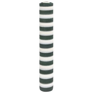 vidaXL Filet brise-vue vert et blanc 1,2x10 m PEHD 75 g/m&sup2;