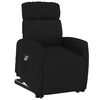 vidaXL Fauteuil Noir Tissu