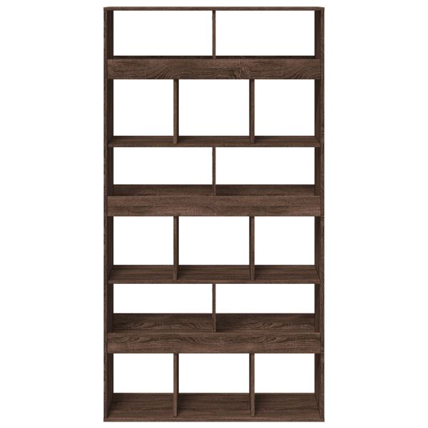 vidaXL Biblioth&egrave;que ch&ecirc;ne marron 100x33x187,5 cm bois d'ing&eacute;nierie