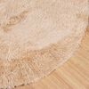 vidaXL Tapis shaggy &agrave; poils longs NAVARRA beige 160x160 cm polyester