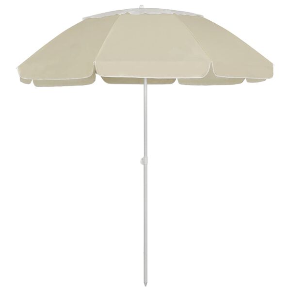 vidaXL Parasol de plage jaune sable 300 cm