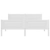 vidaXL Cadre de lit sans matelas bois massif de pin blanc 160x200 cm