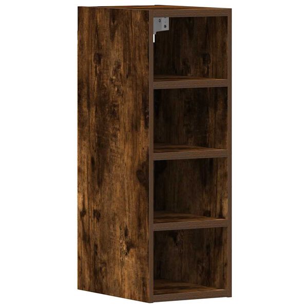 vidaXL Armoire suspendue "Riga" Chêne fumé 20 x 29,5 x 60 cm Bois d'ingénierie