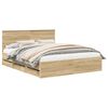 vidaXL Cadre de lit Ch&ecirc;ne Sonoma 160 x 200 cm Bois Ing&eacute;nierie