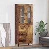 vidaXL Haut Armoire Bois Ancien 69,5 x 34 x 180 cm Bois d'ing&eacute;nierie