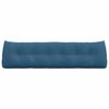 vidaXL Coussin de Dos Bleu 180 x 24 x 50 cm Velours