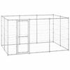 vidaXL Chenil ext&eacute;rieur Acier galvanis&eacute; 7,26 m&sup2;