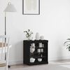 vidaXL Buffet Chêne noir 60.5 x 37 x 67 cm Bois d'ingénierie