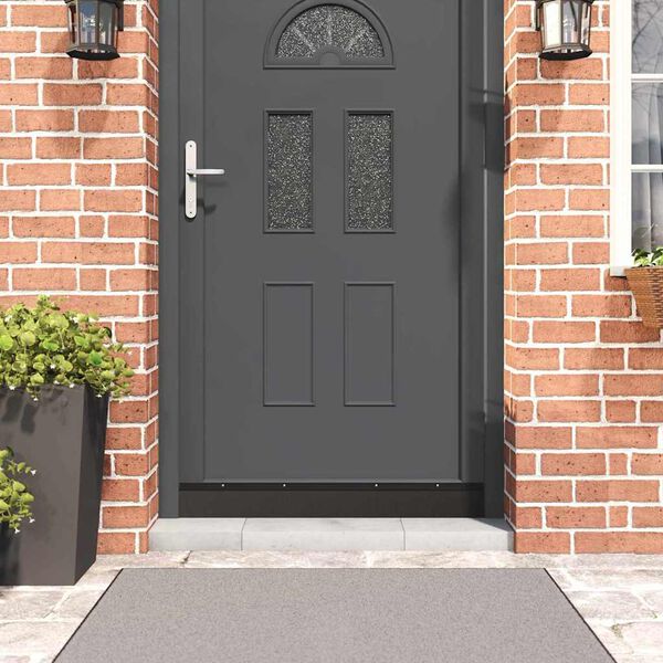 vidaXL Brosses d'&eacute;tanch&eacute;it&eacute; pour porte &agrave; visser 12 pcs Noir 100 cm