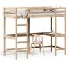 vidaXL Lit superpos&eacute; sans matelas 100x200 cm bois massif de pin