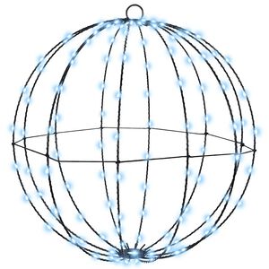 vidaXL Boule Blanc froid 40 x 40 x 42 cm m&eacute;tal 120 LED