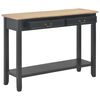 vidaXL Table console Noir 110x35x80 cm Bois