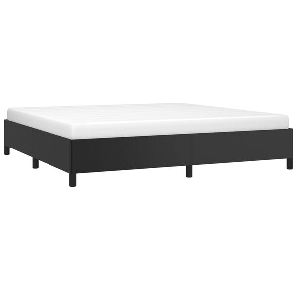 vidaXL Cadre de lit sans matelas noir 200x200 cm similicuir