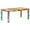 vidaXL Table de salle &agrave; manger Bois de r&eacute;cup&eacute;ration solide 180x90x76cm