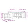 vidaXL Tables basses gigognes 5 pcs ch&ecirc;ne marron bois d'ing&eacute;nierie