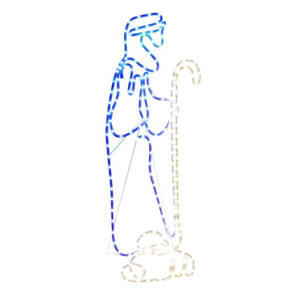 vidaXL Figurine de No&euml;l Berger et agneau avec 168 LED 102,5x35 cm