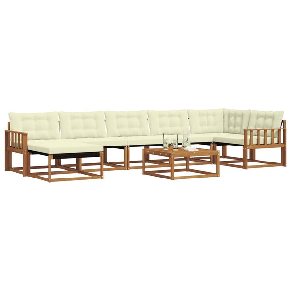 vidaXL Ensemble de canap&eacute;s d'ext&eacute;rieur 22 pcs Naturel et Cr&egrave;me