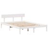 vidaXL Cadre de lit sans matelas blanc 120x190 cm bois de pin massif