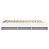 vidaXL Cadre de lit sans matelas blanc 150x200 cm bois d'ingénierie