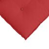 vidaXL Coussin de Dos Rouge 180 x 19 x 50 cm tissu
