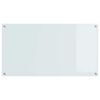vidaXL Protection de cuisine 2 pcs Blanc 110 x 60 cm verre tremp&eacute;