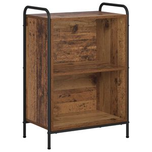 vidaXL Biblioth&egrave;que 55,5 x 33 x 174 cm Bois d'ing&eacute;nierie Bois ancien