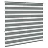 vidaXL Store z&egrave;bre gris fonc&eacute; largeur du tissu 160,9 cm polyester