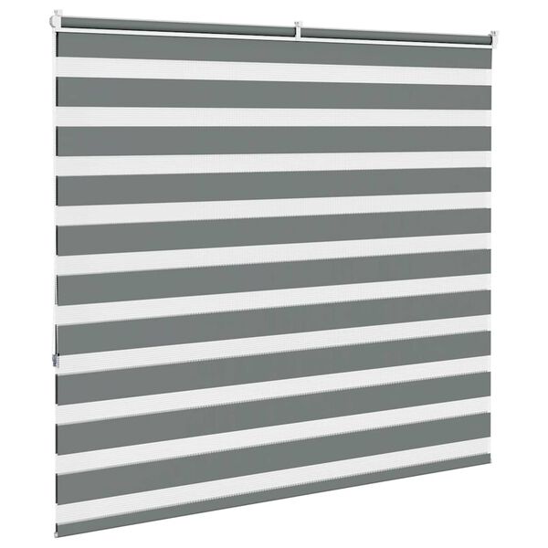 vidaXL Store z&egrave;bre gris fonc&eacute; largeur du tissu 160,9 cm polyester