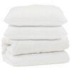 vidaXL Couette avec oreiller 3 pc Blanc Microfibre