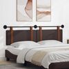 vidaXL T&ecirc;te de lit suspendue Marron fonc&eacute; 170 x 55 x 5 cm PU antique