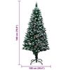 vidaXL Sapin de Noël artificiel Vert 180 cm PVC, Acier et Plastique