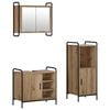 vidaXL Ensemble d'armoire de salle de bain 3 pi&egrave;ces Ch&ecirc;ne artisanal