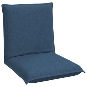 vidaXL Fauteuil de sol Bleu 54 x 64 x 59 cm tissu