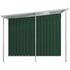vidaXL Abri de jardin avec toit étendu Vert 346x236x181 cm Acier