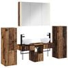vidaXL Ensemble de mobilier de salle de bain 6 pcs Bois ancien