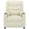 vidaXL Fauteuil inclinable Cr&egrave;me Similicuir