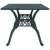 vidaXL Table de jardin vert 150x90x72 cm aluminium coul&eacute;