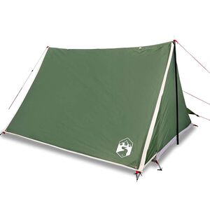 vidaXL Tente de camping 2 personnes vert imperm&eacute;able