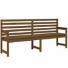 vidaXL Banc de jardin marron miel 203,5x48x91,5 cm bois de pin massif