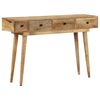 vidaXL Table console 118x30x77 cm Bois de manguier massif