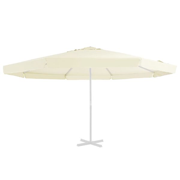 vidaXL Tissu de remplacement pour parasol d'ext&eacute;rieur Sable 515 cm