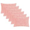 vidaXL Housse de coussin 6 pc HEERLEN Rose 40 x 60 cm