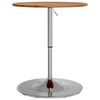 vidaXL Table de bar marron clair Ø60x89,5 cm bois massif de chêne