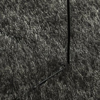 vidaXL Tapis ISTAN à poils longs aspect brillant anthracite 100x200 cm