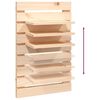 vidaXL &Eacute;tag&egrave;res de chevet murales 2 pcs Bois de pin massif