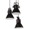vidaXL Lampe suspendue 25 W noir 30x30x100 cm E27