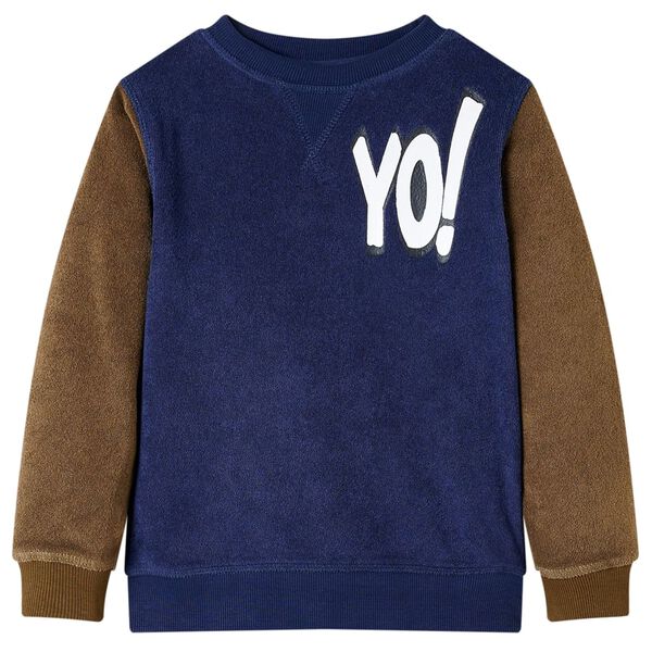 Sweatshirt pour enfants bleu marine foncé 128
